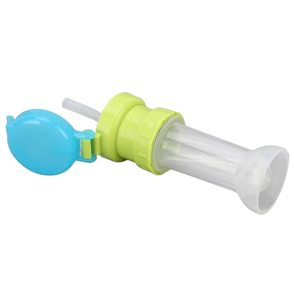 Water Bottle Twist Cover Cap with Straw Spill Proof Safety Bottle Mouth Conversion Cap for Kids