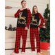 thumbnail image 2 of Family Matching Outfits 2023 Christmas Pajamas Set Cute Cartoon Print Adults Kids 2 Pieces Home Suit Baby&Dog Rompers Xmas Look, 2 of 3