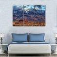 thumbnail image 4 of TISHIRON 3PCS Framed Canvas Wall Art Set,60"x40" Country Cabin Landscape Canvas Art Decor, 4 of 7