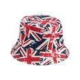 thumbnail image 4 of DFEK Stylish Unisex British Flag Beret Reversible Bucket Cap for Casual Daily Outdoor Wear and Fashionable Attire Navy One Size, 4 of 4