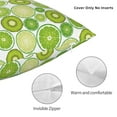 thumbnail image 3 of Yiaed Kiwi Lemon Print Pillow Covers Super Soft Decorative Square Throw Pillow Covers Case Cushion Covers for Sofa Couch Bedroom Car Decor（No pillow core）-12"x12", 3 of 7