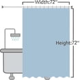 thumbnail image 3 of unique Shower Curtains, Nordic Fabric Shower Curtain Set, Extra Long Waterproof Bathroom Curtains, 3 of 5
