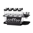 thumbnail image 3 of Tubos de vidrio para almacenar granos de café en única, frascos herméticos transparentes para almacenar granos de café expreso en despensa de, 3 of 8