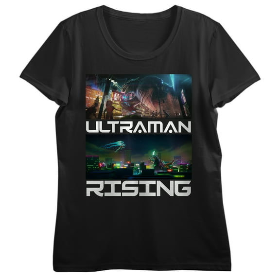 Ultraman: Rising 2024 Women's Black Short Sleeve Tee - Medium
