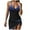 Blue, variant on Luxalzxs Sexy Tankini Swimsuits with Skirt O-Ring String Tankinis 2 Piece Swimwear Color Block Bathing Suits for Women