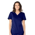 thumbnail image 1 of Landau ProFlex Tailored Fit Stretch 2-Pocket V-Neck Scrub Top for Women 4168, 1 of 1
