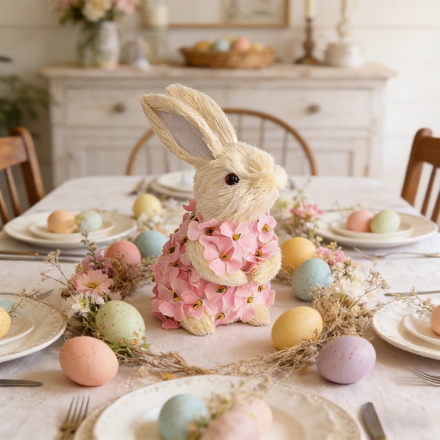Adorable Easter Bunny Decorations Cute Bunny Figurines For Home Party Gift Garden Decorations Festive Spring Decoration Ideal Choice