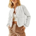 thumbnail image 2 of Chaqueta de Mujer para Otoño/Invierno, Larga, Cuello Alto, con Bolsillo Lateral. Gris XL, 2 of 8