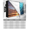 thumbnail image 7 of Ocean Shark Outdoor TV Cover 70 to 75 inch Underwater World Coral Fish Summer Fantasy Waterproof Dustproof TV Covers for Outside with Zipper Remote Control Pocket Flat Screen Protectors, 7 of 7