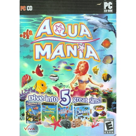 Aqua Mania PC - 5 Fish Simulation Games- My Ocean Sim + Rock 'Em Sock 'Em + My Sim Aquarium + Aqua Garden + Aqua Real (Best 3d Action Games For Pc)