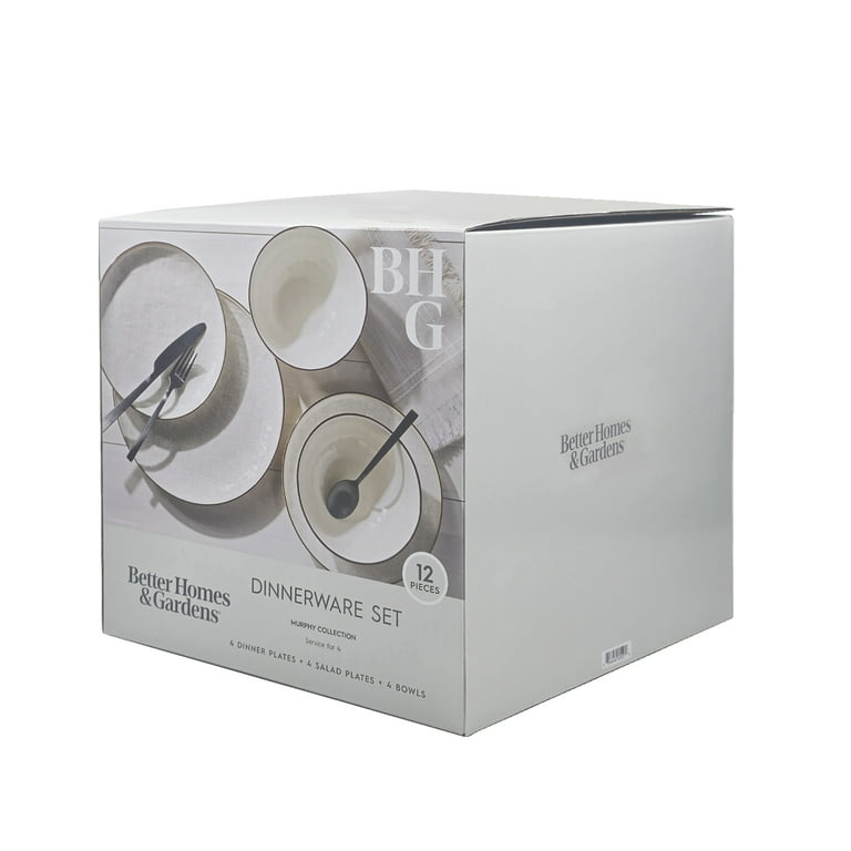 Free Shipping! Better Homes & Gardens Stoneware Cream Murphy 12