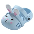 thumbnail image 3 of KPOPLK Toddler Little Kids Slides Sandals Dinosaur Bunny Beach Pool Shower Slides Anti-Skid Home Bath Slippers Cute Summer Outdoor Shoes for Girls and Boys Size 1.5,Blue, 3 of 4