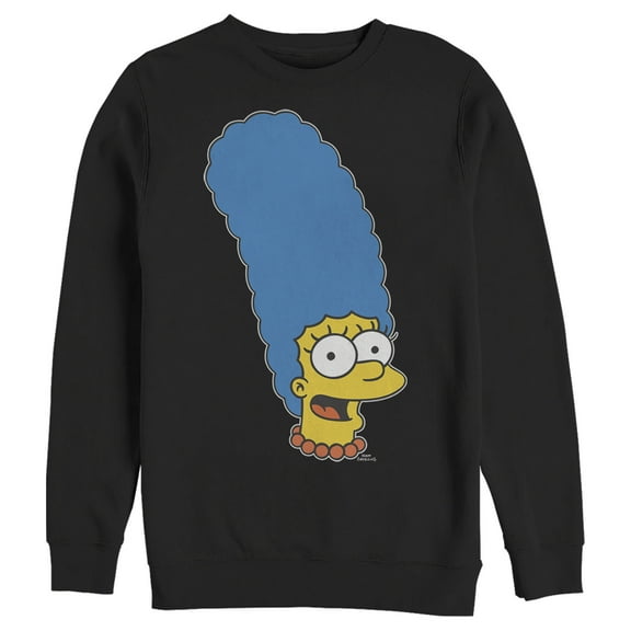 Men's The Simpsons Marge Sweatshirt Black Small