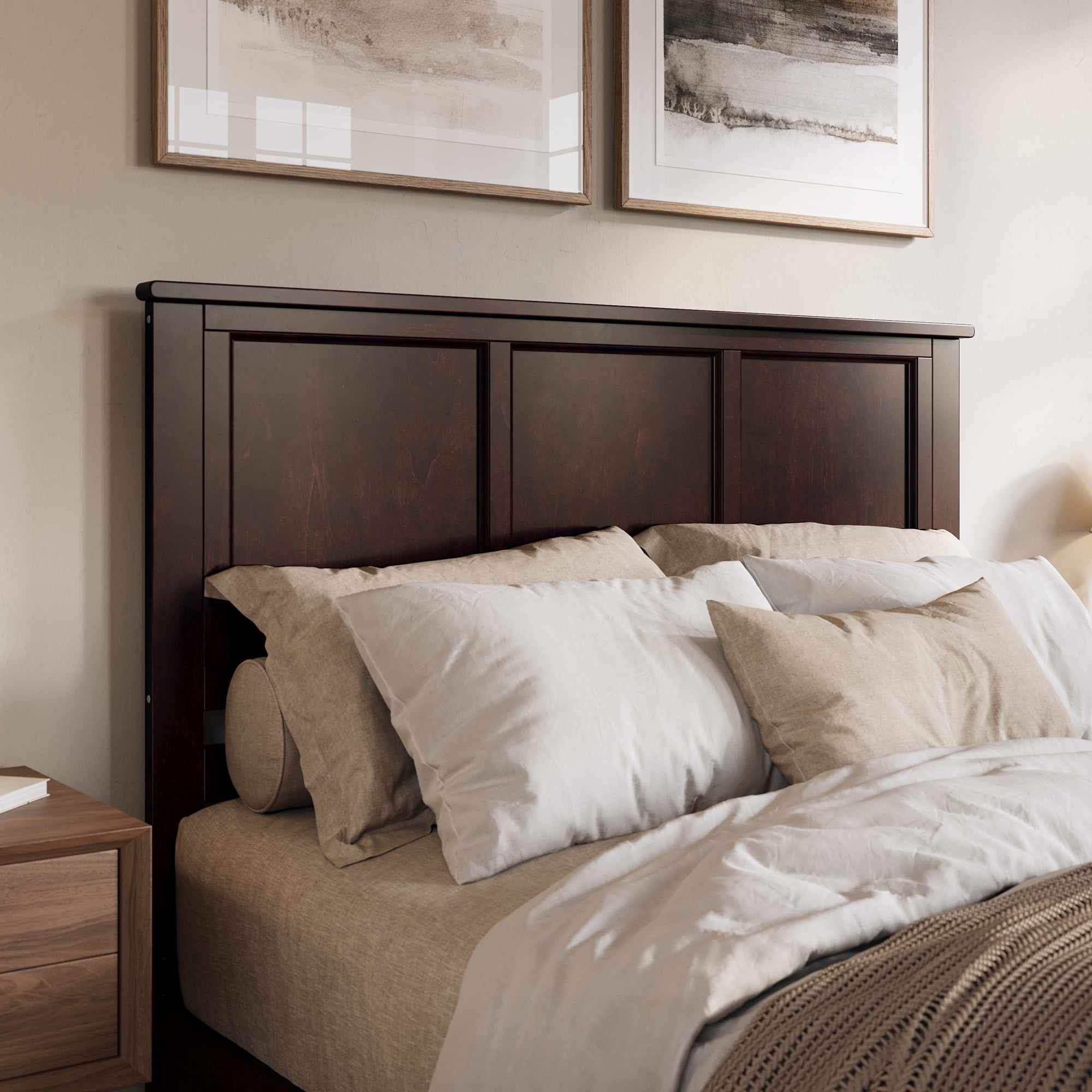 AFI Madison Queen Solid Wood Platform Bed, Espresso
