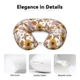 thumbnail image 4 of KLL Sunflowers And Butterflies Pattern Memory Foam Cervical Neck Pillow Versatile U-Shaped Pillows for Home/Office/Camping/Travelling/Soft Washable Cover, 4 of 8