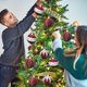 thumbnail image 5 of Fiudx Bolas Navideñas de Terciopelo, Juego de Adornos Flocados, 12 Piezas Colgantes, Elegante Escena Invernal, Versátiles Decoraciones Navideñas, para Árbol de Navidad y Chimenea, Tamaño de 8 Cm., 5 of 7