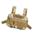 thumbnail image 1 of Bolsa de pecho para deportes al libre, transpirable, multifunción, suave, con cremallera, mochila utilitaria de gran capacidad para caza, viajes Camuflaje arena, 1 of 10