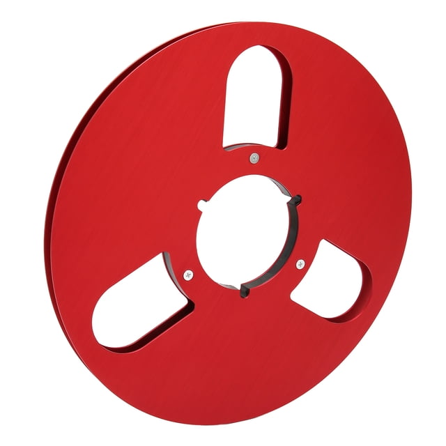 Pro Empty Reel, 1/4 7 Inch 4 Color Selection Aluminum Alloy Reel Tape, 3 Hole Opening Machine Part Tape Takeup Reel for