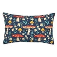 thumbnail image 1 of Fotbe Colorful Mushrooms Funda de Almohada Decorativa Estilo Occidental, Lujo en Algodón, Fundas para Almohadas King, Cojín Estampado para Decoración del Hogar-16"x24", 1 of 6