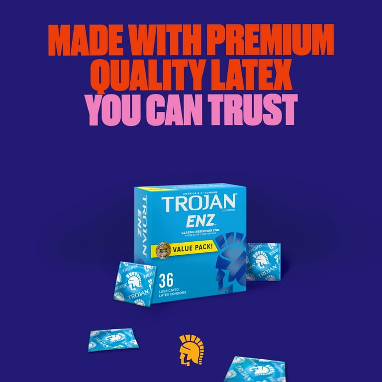 Trojan ENZ Lubricated Condoms, 36 Count Value Pack