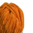 thumbnail image 3 of Troyarn Velvet Star (3- Skeins Pack) Silvery Glitter Chenille Baby Blanket Yarn Amigurumi Yarn for Crocheting and Knitting Super Bulky 3x100 gr (3x120 yds) (10425 - Orange, 3 Skein), 3 of 9