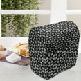 thumbnail image 3 of Floral Stand Mixer Cover, Romantic Floral Knotty Pattern of Interlaced Circular Stems as Graphic Image, Kitchen Appliance Organizer Bag Cover with Pockets, 5 Quarts, Black and White, by Ambesonne, 3 of 4
