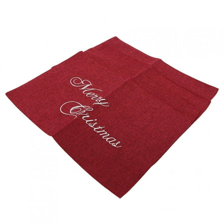 

Table Mats Comfortable Touch Red 4PCS Table Placemats Linen Christmas Placemats Washable Protective For Kitchen Restaurant