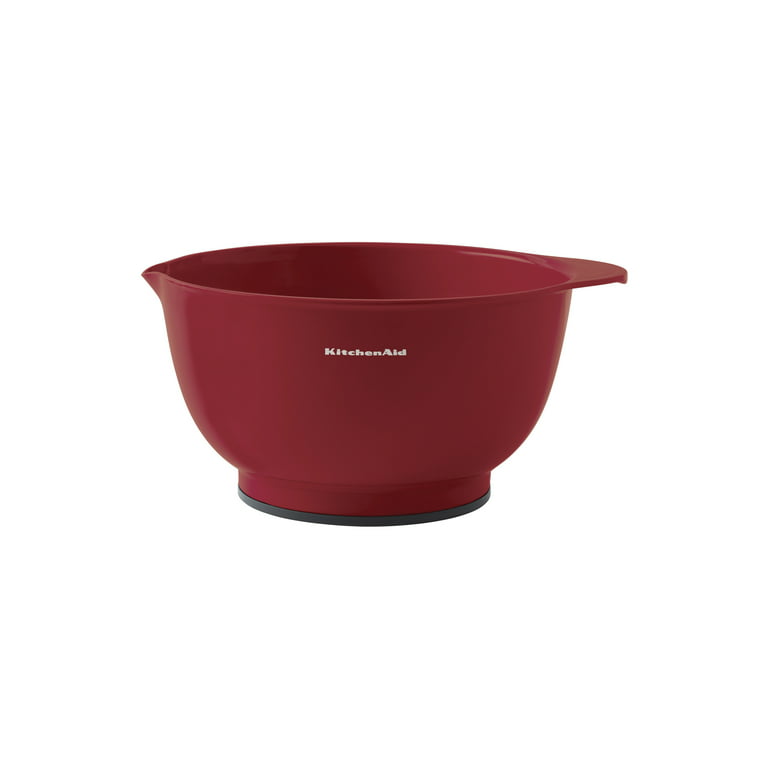 Kitchenaid BPA-Free Plastic Set of 3 Mixing Bowls with Soft Foot in  Assorted Colors 
