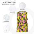 thumbnail image 3 of Honeii Tulips Flowers print basktball shirt for men and women, Unisex basketball jersey for Theme party-Large, 3 of 6