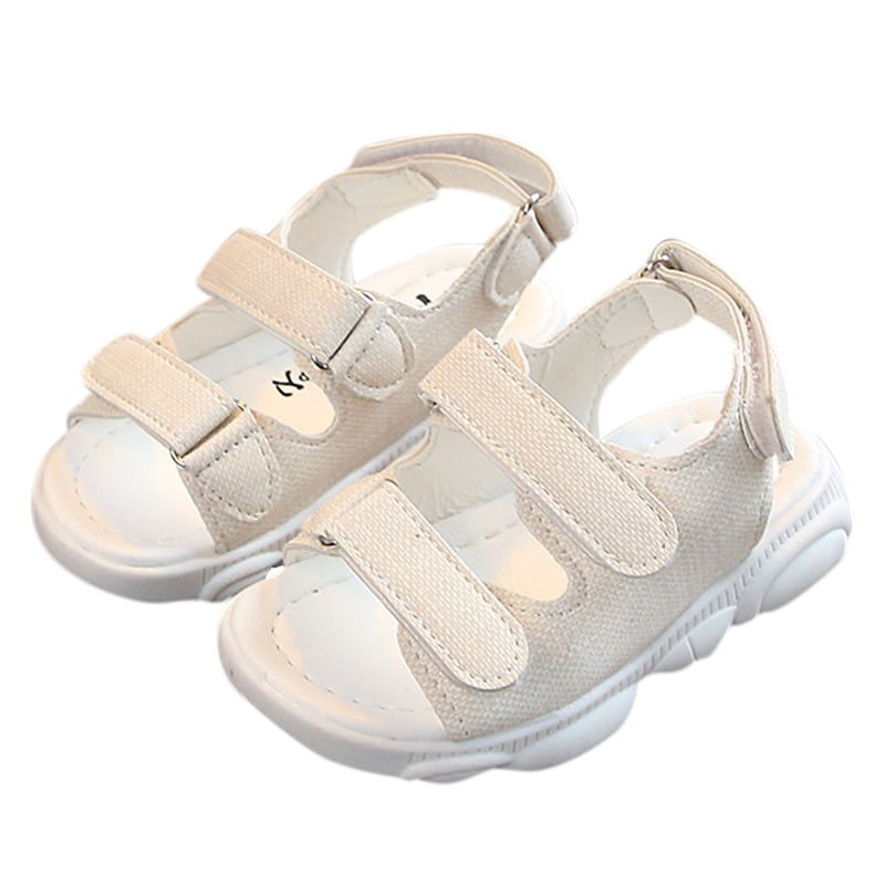 Non-Slip Summer Shoes Kids Boys Open Toe Three Strap Walking Sandals Durable Color : Lightbrown , Size : 5 M US Big Kid