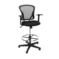 thumbnail image 1 of OFM ESS Collection Mi-Dos Mesh Chaise de Dessin, Tabouret, Noir, 1 of 1