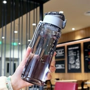 Viadha Kitchen Gadgets Large Capacity Fitness Sports Water Bottle with Time Marker, Edibility Grade Plastic, Leakproof Rotating Bottle Caps, for Gym, Outdoor, Office Work (25oz)