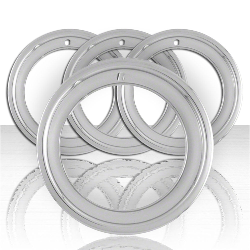 Set of Four 15" Steel 3" Deep Wheel Trim Rings fits 799 Steel Wheel