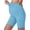 Blue, variant on Women's Maternity Bike Shorts Yoga Leggings Over The Belly Bump Pregnancy Workout Running Active Athletic Shorts with Pockets (M, Gray)