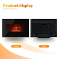 thumbnail image 3 of SUNNY Electric Fireplace Wall Mounted 26 Inch with Remote Control Hanging Fireplace with LED Remote-Adjustable Lightness and Overheat Protection Electric Wall Mount Fireplace, 3 of 9