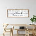 thumbnail image 5 of MODE HOME 42x15 Inch Wooden Wall Art with Title The Best Memories Are Made Gathered Around The Table, Rustic Farmhouse Dining Room Wall Decor, Large Framed Kitchen Wall Art for Home Decor, 5 of 8