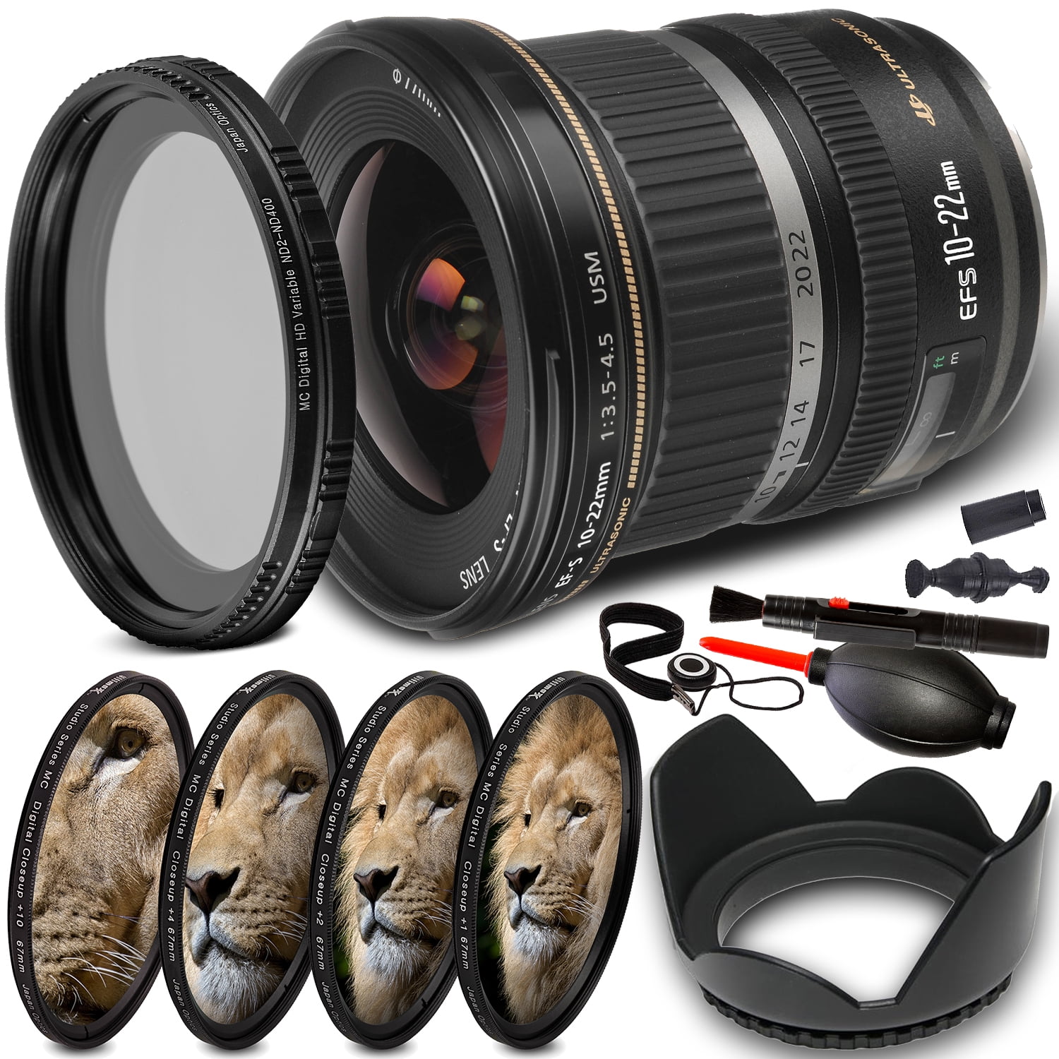 Canon EF-S 10-22mm f/3.5-4.5 USM Lens with Starter Accessory