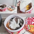 thumbnail image 5 of Warm Universal Four Seasons Instant Noodle Ramen Shape Cushion Soft Udon Cup Cat House Warm Nest Pet Bed ORANGE M, 5 of 8