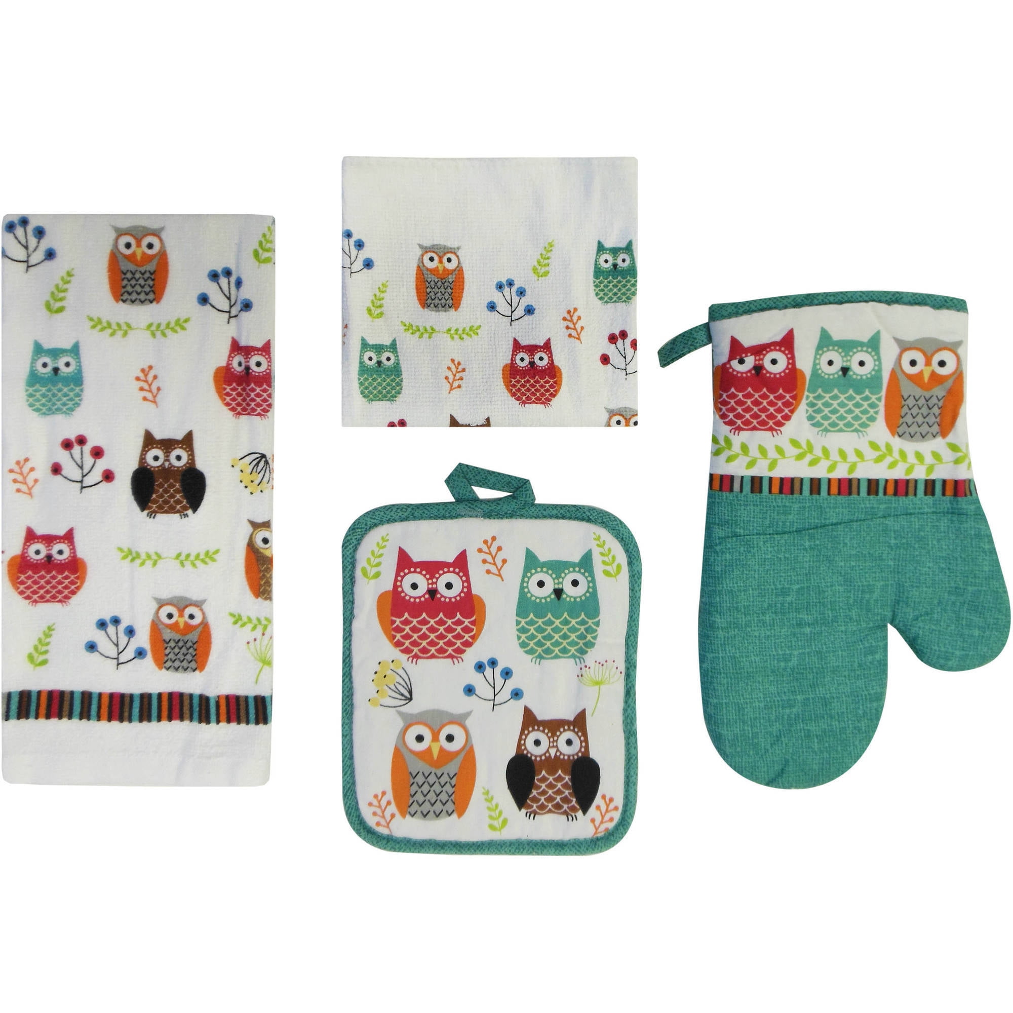 Mainstays Owl 7 Piece Kitchen Set 