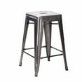 thumbnail image 1 of Nicer Furniture Industrial Backless Metal Industrial Stack Counter Gunmetal Stools, 1 of 1