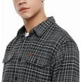 thumbnail image 3 of Orvis Men’s Heavyweight Flannel Shirt ( Gray,Medium ), 3 of 4