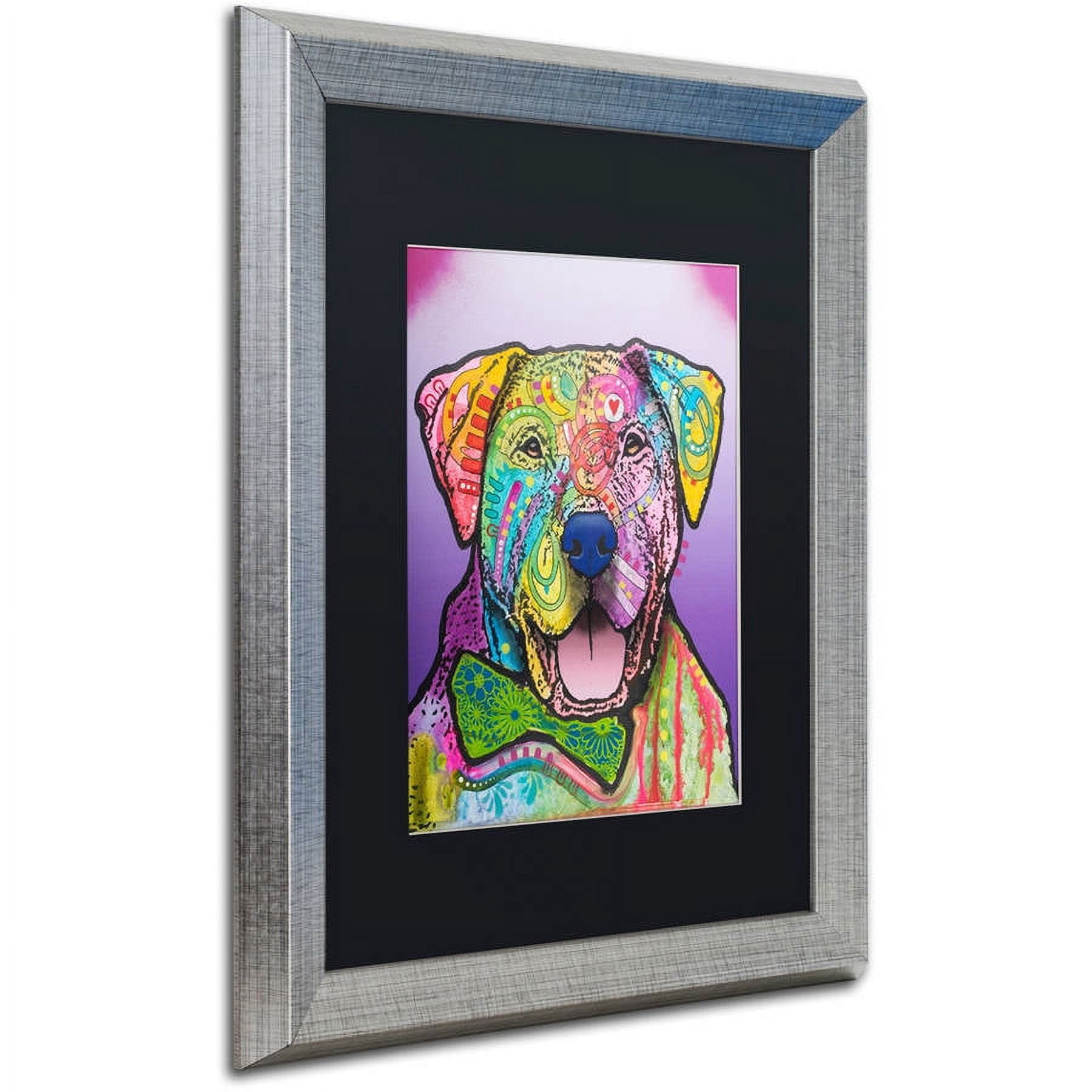 Trademark Fine Art "Charlie Brown Custom-002" Canvas Art by Dean Russo, Black Matte, Silver Frame