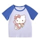 thumbnail image 5 of Hello Kitty Girl-Conjunto de pantalones cortos de manga corta con dibujos animados para bebé, camiseta transpirable de algodón puro, pantalones, traje deportivo informal de dos piezas, 5 of 5