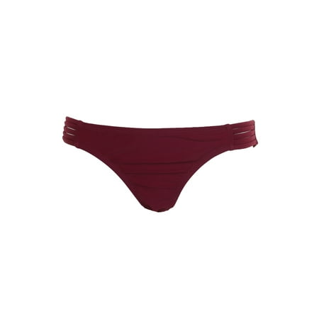 California Smoked Wine - California Waves Juniors Wine Hypnotic Optic Strappy Hipster Bikini Bottom S