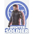 thumbnail image 2 of Women's Marvel The Falcon and the Winter Soldier Retro Bucky Graphic Tee White 2X Large, 2 of 5