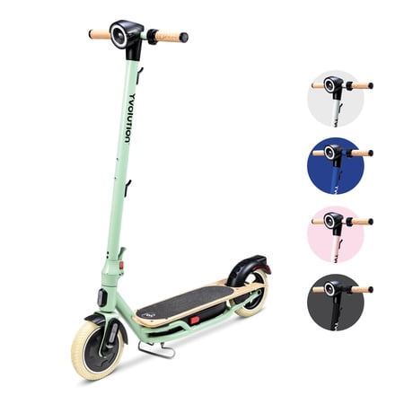 Yvolution YES Electric Scooter for Adults (Green) LED Display  Foldable Design