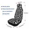 thumbnail image 6 of Haiem Black Leopard Printed Car Seat Covers Set of 2, Universal Fit Car Seat Covers,Protective Seat Covers,Comfortable Car Seat Covers, Easy Installation Seat Covers, Vehicle Seat Covers, 6 of 9