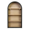thumbnail image 2 of Tcbosik 4-Tier Arched Bookshelf, Farmhouse Display Storage Rack, Bookcase with Open Shelves, Indoor Plant Stand for Home Office, Black, 2 of 9