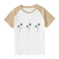 thumbnail image 1 of RXIRUCGD 2025 Vêtements d'Été pour Enfants Tout-Petits Garçons Filles Mode Mignon Col Rond Imprimé Manches Courtes Haut, 1 of 7