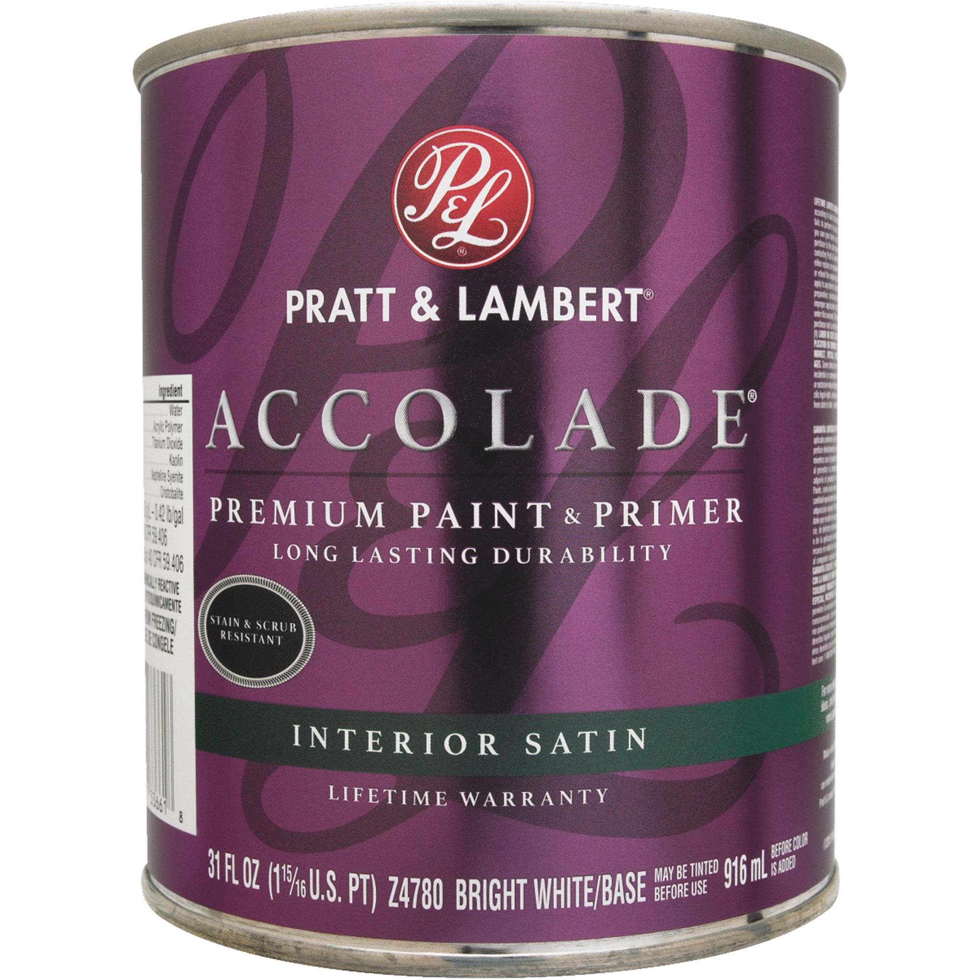 Pratt & Lambert Accolade Premium 100 Acrylic Paint & Primer Satin